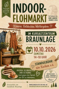 Sozialfonds Braunlage: Indoor Flohmarkt 10.10.2026 Sozialfonds Braunlage: Indoor Flohmarkt 10.10.2026